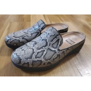 Fitflop Superskate Women's Slip On Loafers Shoes Snake Print L78-585 Size 8